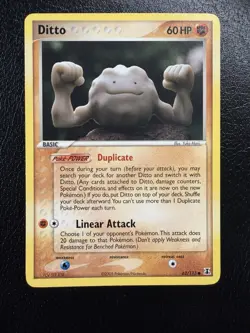 Ditto (Geodude) 62/113 EX Delta Species Rare Pokemon TCG Non Holo LP/MP - Image 1