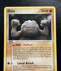 Ditto (Geodude) 62/113 EX Delta Species Rare Pokemon TCG Non Holo LP/MP - Image 2
