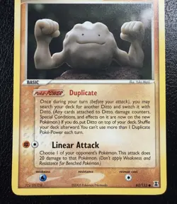 Ditto (Geodude) 62/113 EX Delta Species Rare Pokemon TCG Non Holo LP/MP - Image 3