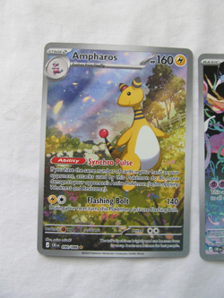 Pokemon 3 Lot Full Art Holo Crobat Xerneas Ampharos Chaos Rising NM Fresh Pull - Image 2