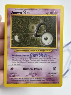 Pokemon Unown V 89/105 Neo Destiny NM Pack Fresh WOTC English (A4) - Image 3