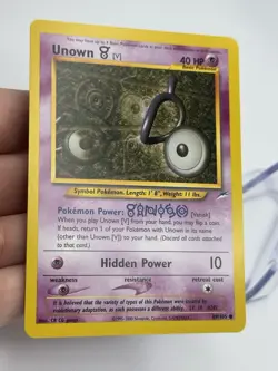Pokemon Unown V 89/105 Neo Destiny NM Pack Fresh WOTC English (A4) - Image 4