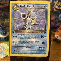 Dark Blastoise LP 20/82 1st Edition Team Rocket Pokemon TCG Regular - Image 1