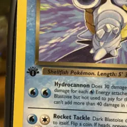 Dark Blastoise LP 20/82 1st Edition Team Rocket Pokemon TCG Regular - Image 3
