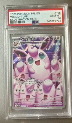 2025 Pokemon PFL EN WigglyTuff IR PSA 10 - Image 1