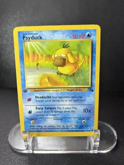 Pokemon Fossil - Psyduck 53/62 1st Edition Common - Image 1
