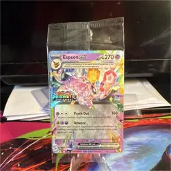 Pokemon TCG Espeon ex Ultra Rare Prismatic Evolutions stamped sealed - Image 1