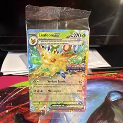 Pokemon TCG Leafeon EX Promo Holo Prismatic Evolutions 006/131 stamped sealed - Image 1