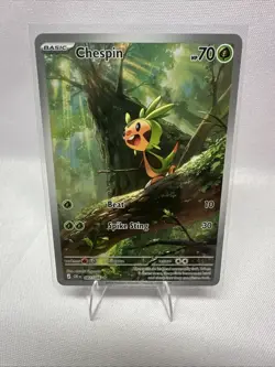 Pokemon TCG Chespin 087/086 Chaos Rising Full Art Holo Rare 70 HP English 2026 - Image 1