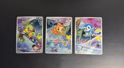 Pokemon TCG First Partner Illustration Collection Promos MEP 040 Lot Of 3 NM M - Image 1