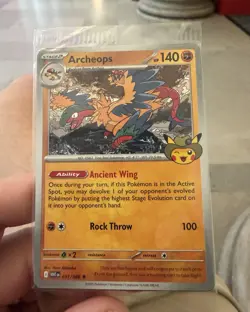 Exclusive!!!!! Pokemon TCG Archeops 051/086 Fossil Rare Stage 2 140 HP Regular - Image 1