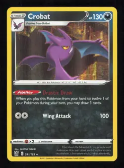Crobat 091/163 Holo Battle Styles Pokemon Near Mint - Image 1