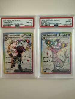 Pokemon TCG Umbreon and Espeon Figure Collection Promos PSA 10 SEQUENTIAL CERTS - Image 1