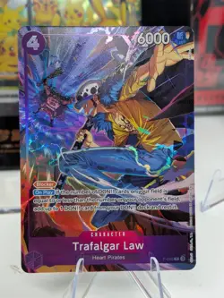 Trafalgar Law Promo P-093 Illustration Box 6 Promo Foil Purple Foil One Piece - Image 1