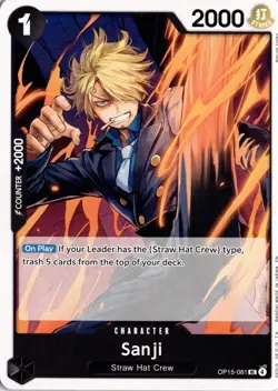 Sanji () UC Adventure on Kami's Island OP15-081 One Piece TCG - Image 1