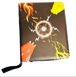 Pokemon Trading Card Binder -Zipper Lock / Black Color (New) - Image 1