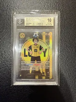 One Piece x BVB Monkey D. Luffy Promo Card ST13-003 Dortmund TCG Beckett BGS 10 - Image 1