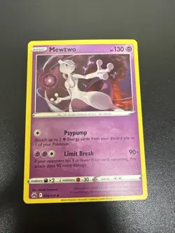Pokemon Mewtwo TCG Holo Rare Card 059/159 Crown Zenith - Image 1
