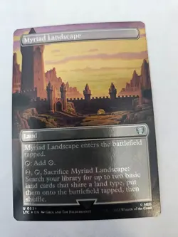 MTG - Myriad Landscape FOIL Borderless - Commander Lord of Rings - Image 1