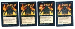 Magic the Gathering * MTG * 4 x Burnt Offering * The Dark * MP - Image 1