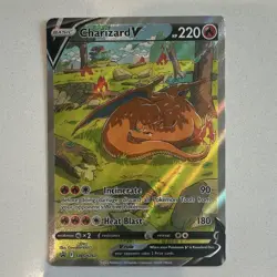 Pokemon TCG Charizard V SWSH260 Promo Full Art Holo 220 HP EN*READ DESCRIPTION * - Image 1