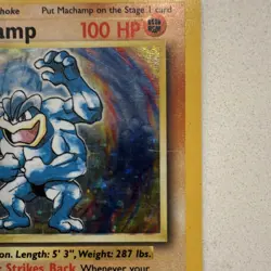 WOTC Pokemon TCG Machamp 8/102 Base Set Holo Rare Unlimited 1999 1st Edition - Image 2