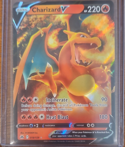 The Pokemon Company Pokemon TCG Charizard V Ultra Rare Holo Swsh09 017/172 EN H… - Image 1