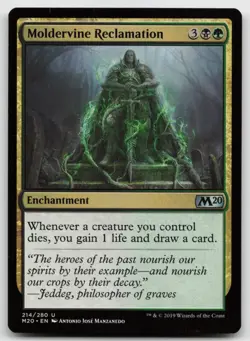 MTG Moldervine Reclamation U Core Set 2020 214 LP - Image 1
