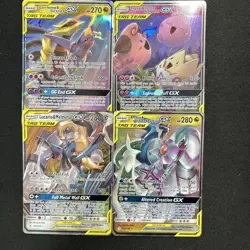 Ultra Rare Tag Team Pokemon Lot GX 2019, 146 143 120 156 NM - Image 1