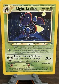 Light Ledian 24/105 Neo Destiny Rare Regular 70HP Unlimited - Image 1
