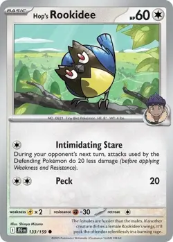 Pokemon Hop's Rookidee - 133/159 - Common NM-Mint Journey Together - Image 1