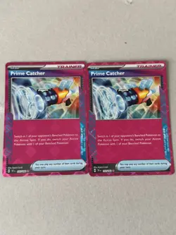 2024 Pokemon Temporal Forces #157/162 Prime Catcher Holo Mint x2 - Image 1