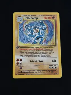 Machamp 8/102 Deck Exclusives 1st Edition Holo Pokemon TCG - MP - Image 1