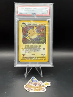 Pokemon 2000 Dark Raichu Holo Team Rocket #83 PSA 7 - Image 1