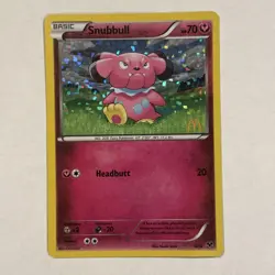 2013 SNUBBULL 8/12 Holo Promo Pokemon McDonald's Confetti MP - Image 1