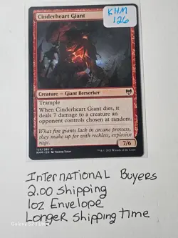 Cinderheart Giant MTG Kaldheim #126 - BUY NOW before destiny EXPLODES! - Image 1