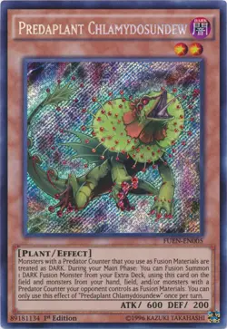 Yugioh! MP Predaplant Chlamydosundew - FUEN-EN005 - Secret Rare - 1st Edition Mo - Image 1