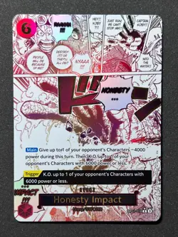 One Piece TCG A Fist Of Divine Speed OP11-018 Honesty Impact Alternate Art - Image 1