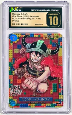 2025 One Piece Monkey D. Luffy #P-110 One Piece Day Promo CGC 10 Pristine - Image 1