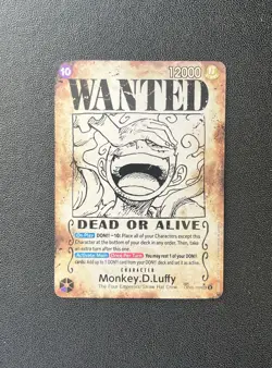 One Piece TCG OP05-119 Monkey.D.Luffy Wanted Poster Gear 5 SP Foil - Image 1