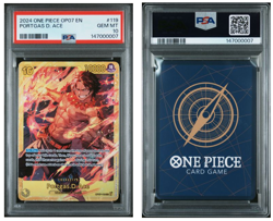 2024 ONE PIECE OP07-500 YEARS IN THE FUTURE #119 PORTGAS D. ACE PSA 10 - Image 3