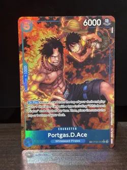 One Piece OP-10 Portgas.D.Ace OP08-052 Treasure Rare (NM) - Image 1