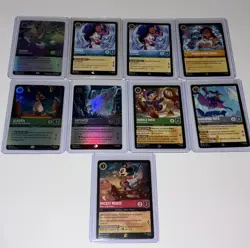 Lot Of 9 Winterspell Legendary tcg Lorcana Moana, Tigger, Rapunzel,Aladdin.. Reg - Image 1