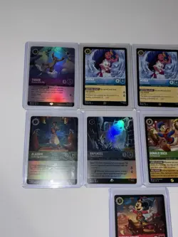 Lot Of 9 Winterspell Legendary tcg Lorcana Moana, Tigger, Rapunzel,Aladdin.. Reg - Image 2