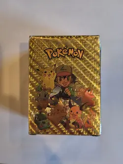 Pokemon Gold Foil Card Deck Sealed Pack Fan Art Cards Unopened - Image 1