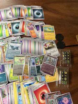 Pokemon TCG Card Lot Holo/Reverse Holos Energy Cards Dice And Coins - Image 5
