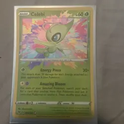Pokemon TCG Celebi Card Vivid Voltage, Amazing Rare, 009/185 - Image 2