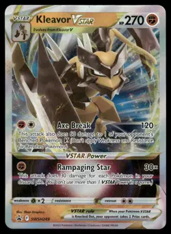 Pokemon Cards Kleavor VSTAR SWSH249 SWSH Black Star Promo NM - Image 1