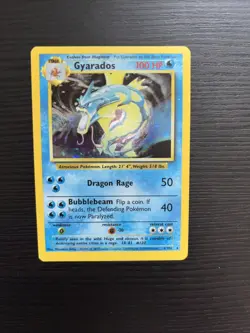 Vintage Pokemon TCG - Gyarados 6/102 - Base Set - Holo Rare Card - LP - Image 1