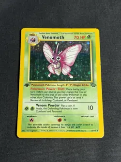 Pokemon Cards: Jungle 1st Edition Rare Holo: Venomoth 13/64 - Image 2